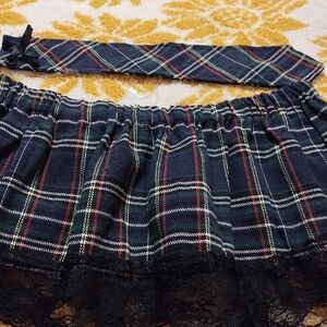 🎈5/$15 Bundle 🎈Plaid Skirt with Lace Trim